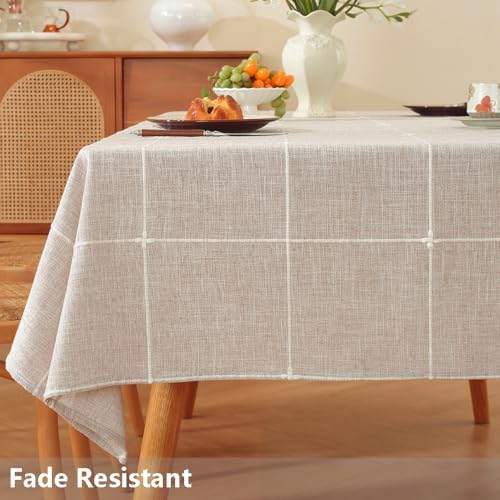 TruDelve Rustic Square Tablecloth 70 x 70 Farmhouse Outdoor Picnic