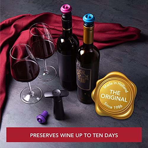 Vacu Vin Wine Stopper, 3-Pack Vacuum Wine Bottle Stopper, Cork