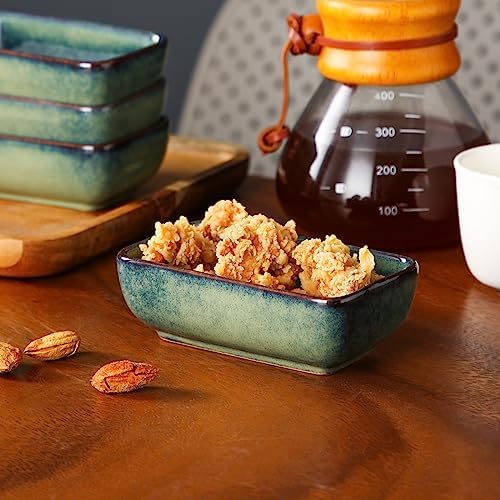 vancasso Stern 6 Oz Dipping Bowls, 4.5 Inches Ceramic Soy Sauce Dish