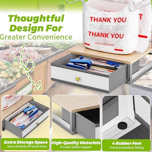 Grocery Bag Holder for Plastic Bagsr,T Shirt Bag Holder with