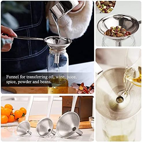 Small Funnels for Filling Bottles Stainless Steel Kitchen Funnels