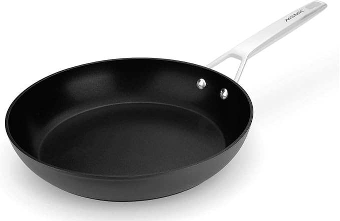 MsMk Nonstick Frying Pan, 12 InchTitanium and Diamond Non Stick Pan, Sturdy and by MSMKPROCOOKWARESINCE1987