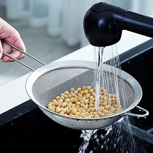 Kyraton Fine Mesh Strainer 6 Pieces Set, Flour Sifter For Baking