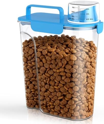 Uppetly Dog Cat Food Storage Container, 5-7Lbs Pet Food Containers