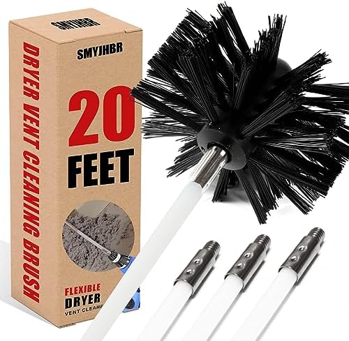 Particle Furnace Cleaning Brush, 4"/6" Brush,Chimney Brush,Dryer Vent