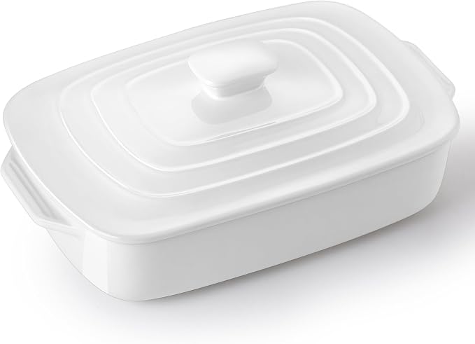 Large Ceramic Casserole Dish by Lareina