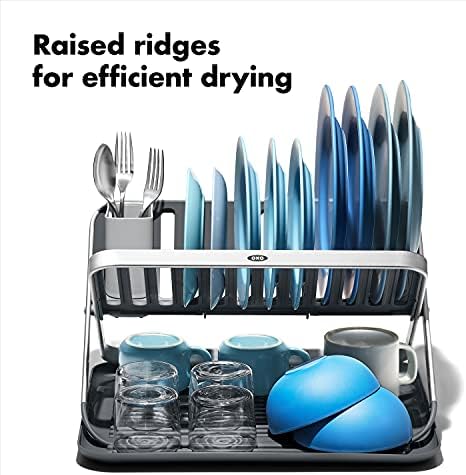OXO Good Grips Aluminum 2-Tier Dish Drying Rack