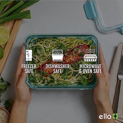 Ello Duraglass Mixed Meal Prep Sets Leak-Proof Glass Food Storage