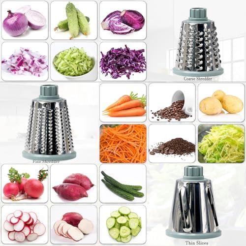 YOUCZON Stainless Steel Rotary Cheese Grater