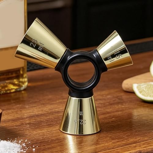 Cocktail Jigger 3 End Heavy Duty Stainless Precise Measurement