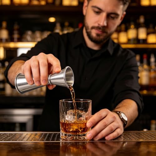 2 Pack Jigger for Bartending, 304 Stainless Steel Double Cocktail