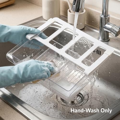 Glad Pull Out Fridge Drawer Organizer - Clip-On Under Shelf