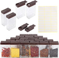 URALFA Travel Spice Containers, Camping Seasoning Kit, 24 Pack Grey