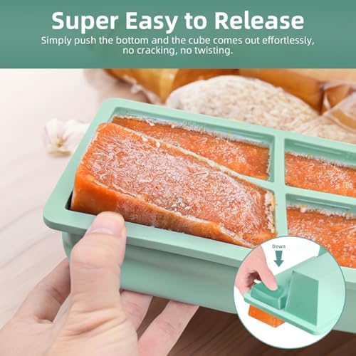 Silicone Freezer Tray for Sauce Cube: FDDAI Super Prep Freezing Tray