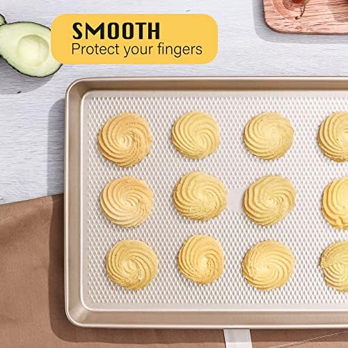 HONGBAKE Half Cookie Sheet 17.5x12 Inches and Half/Quarter/Jelly Roll