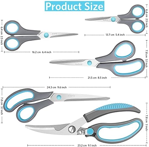 Asdirne Premium Kitchen Scissors Set, Kitchen Shears, Food-Grade