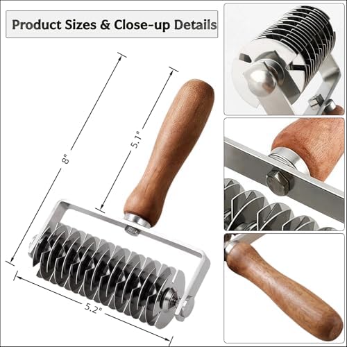 Dough lattice cutter pastry Tool - Stainless Steel Pastry Lattice