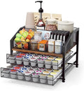 Homsorout Coffee Bar Organizer, Holds 84 K Cup