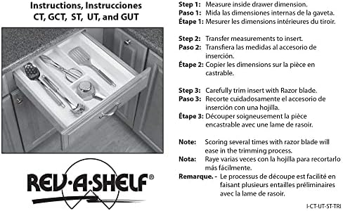 Rev-A-Shelf ST50-21A-52 Trimmable Universal Polymer Kitchen Spice