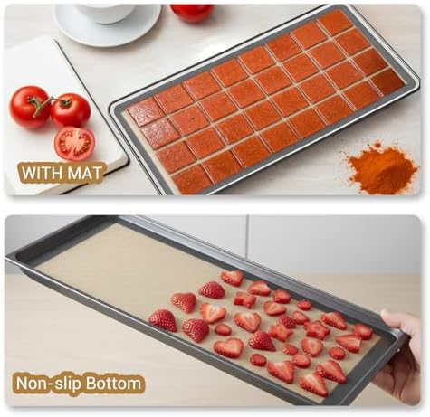 8-Pack Silicone Baking Pads, 17.2 x 6.9 Inch