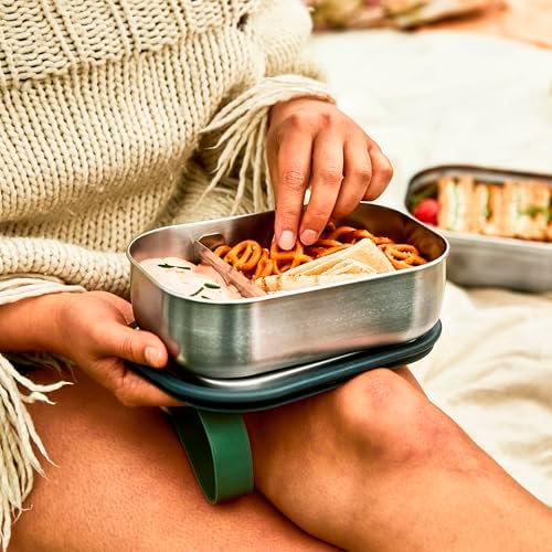 Black+Blum Stainless Steel Lunch Box | Leak Proof 3-in-1