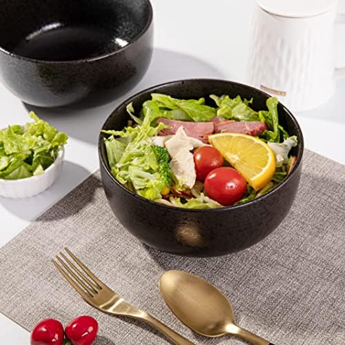 S&Q'S CERAMICS Soup Bowls - 36 Ounce Ceramic Bowl Set, Kitchen Bowls