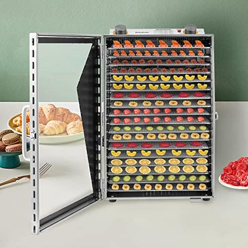 Food Dehydrator, 18 Stainless Steel Trays, 110V