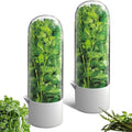 2 Pack Herb Keeper for Refrigerator, Clear BPA-Free