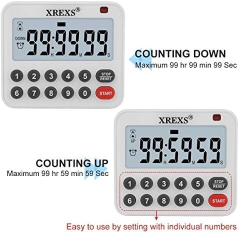 XREXS Magnetic Digital Kitchen Timer