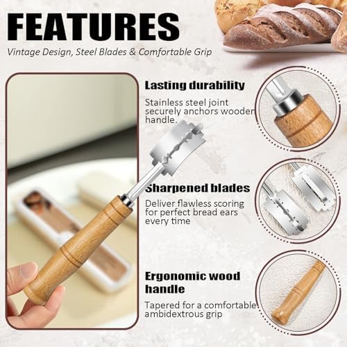 Bread Lame, Bread Scoring Knife, Premium Sourdough Scoring Tool with