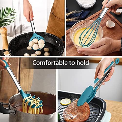 LIANYU 15-Piece Kitchen Cooking Utensils Set with Holder