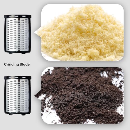 Electric Cheese Grater and Vegetable Slicer, 300W, Black