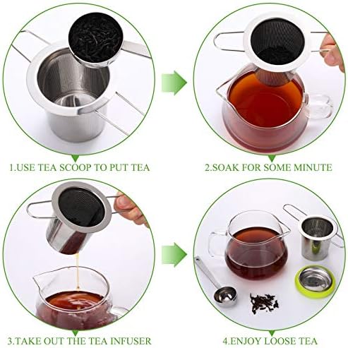 Patelai 2 Pcs Tea Infusers with Tea Scoop