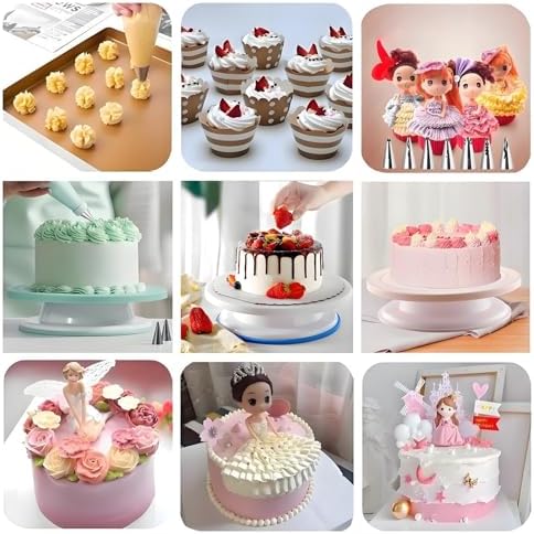 Cake Decorating Kit, 390 Pcs Baking Supplies (Green)