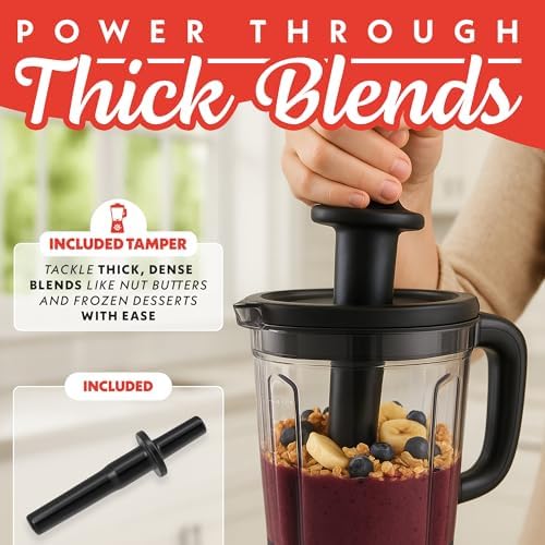 Gourmia Countertop Blender, 68 oz, 1500W