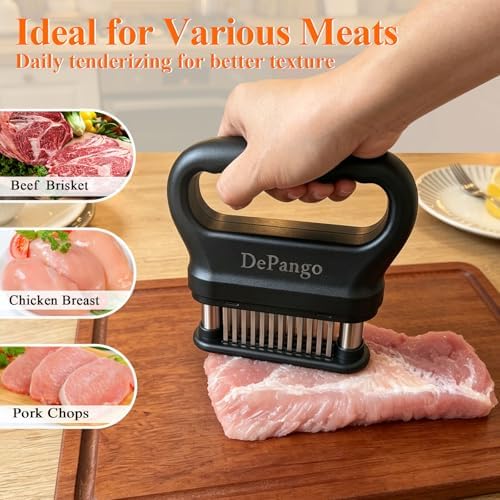 Meat Tenderizer with 48 Stainless Steel Blades
