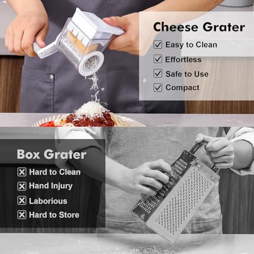 GDL Rotary Parmesan Cheese Grater, Hand Crank