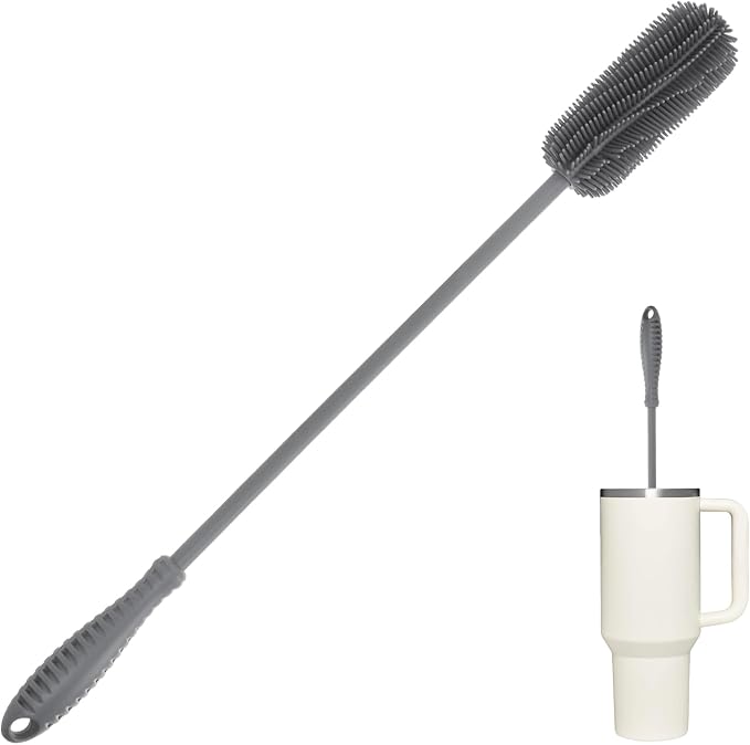 15.7" Silicone Bottle Brush, ddLUCK Water Bottle Cleaner Brush by ddLUCK