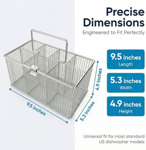 Dishwasher Silverware Basket, 304 Stainless Steel