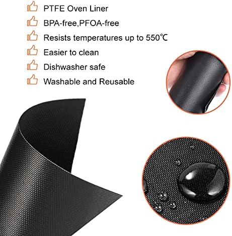 4 Pack Air Fryer Liners for Ninja Flip Toaster Oven, Non-stick
