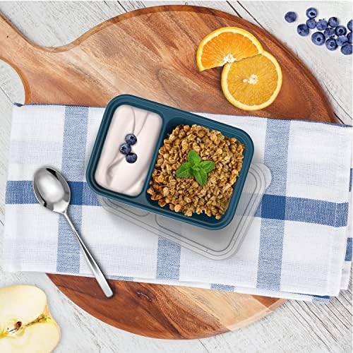 Bentgo Prep 2-Compartment Snack Containers, 20 Piece, PFAS & BPA-Free