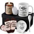 Vabean 7 Pack Coffee Gift Basket for Women Men, Christmas Coffee Lover