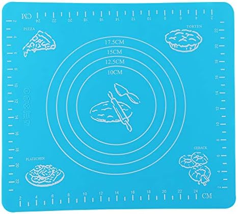 Tyenaza Silicone Baking Mat, 11.5'' x 10.2'' Non-Stick Pastry Mat with