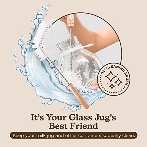 Almond Cow - Milk Jug Brushes for Cleaning, Premium Cleaner With