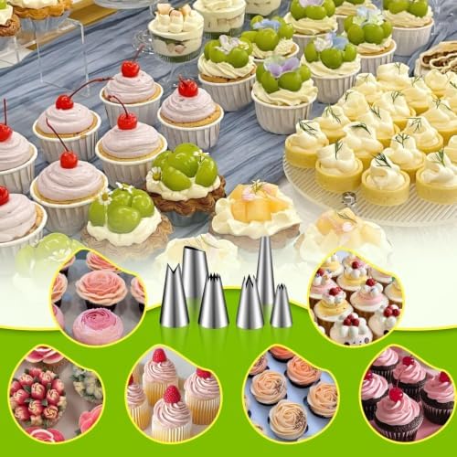 Novano Stainless Steel Dessert Decorating Syringe Set