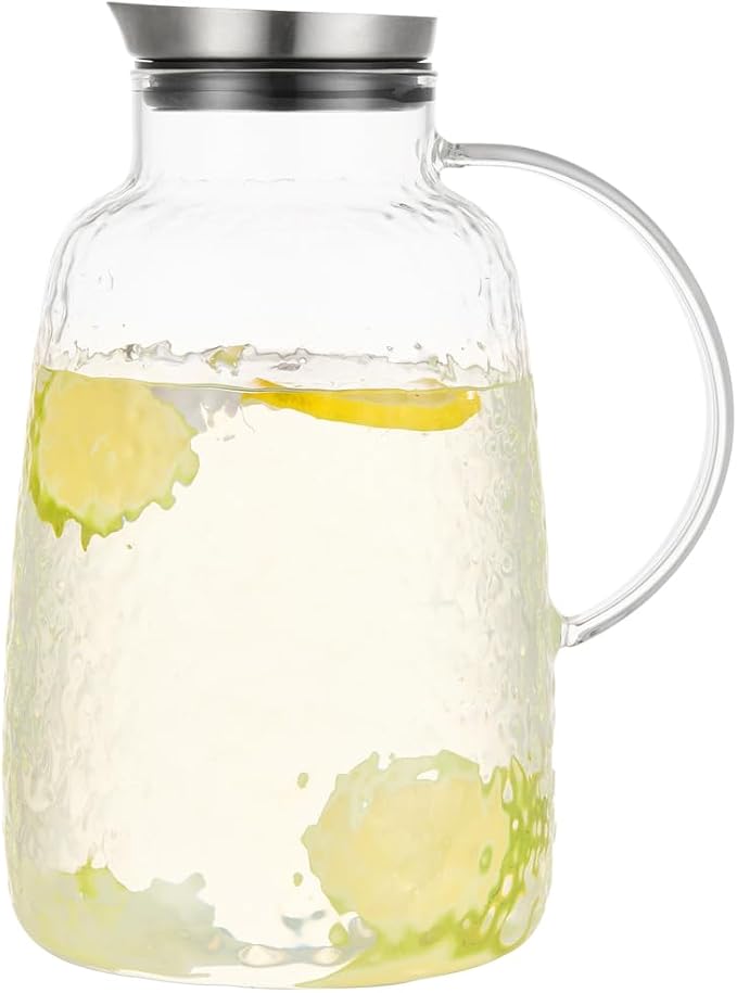 Purefold Glass Pitcher, 110 oz Water Large Pitcher by Purefold