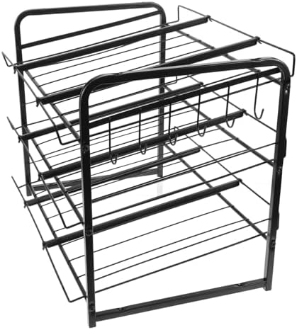Tier Stainless Steel Soda Can Organizer Rack, Stackable Pantry