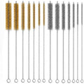 14PCS Tube Cleaning Brush Set, 7 Brass & 7 Stainless Steel Wire