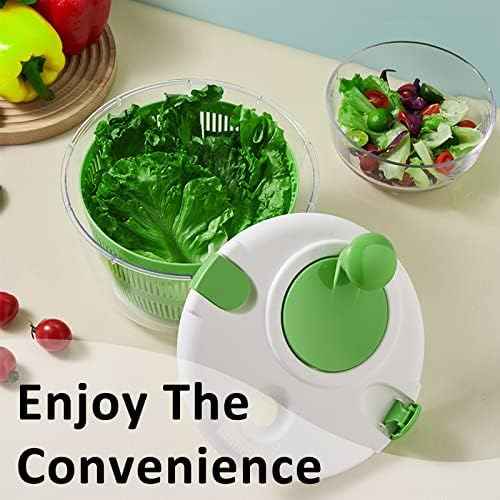 TOPROAD Salad Spinner, 5L Vegetable Washer & Dryer with Colander & Bowl