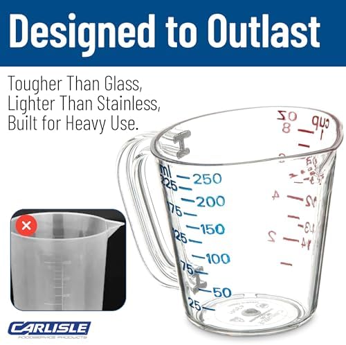 Carlisle FoodService Products 4314107 Commercial Plastic Measuring